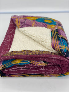 Betty - Kantha Sherpa Throw